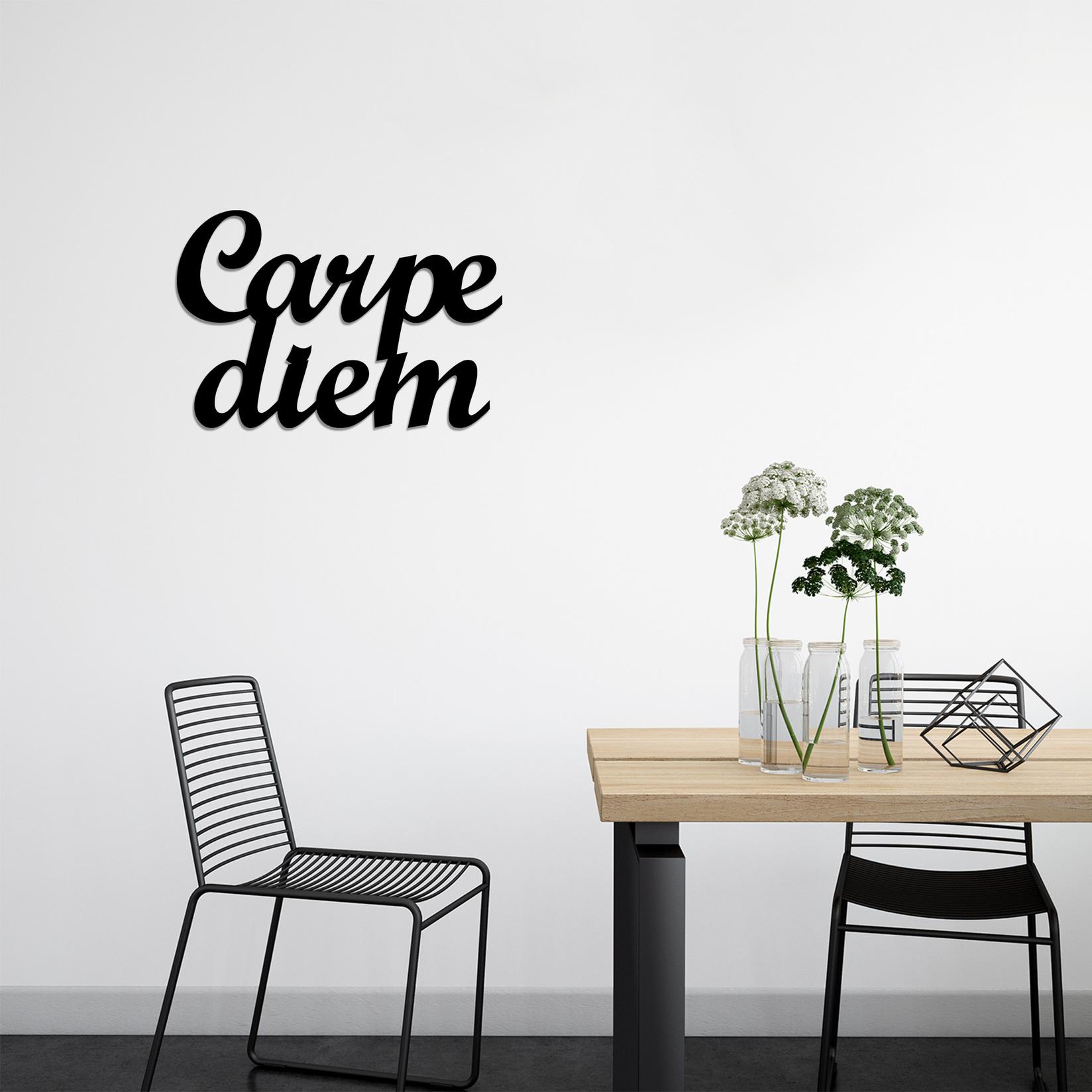 Wallity Zidna dekoracija Carpediem 1, 50x38 cm, 1,5 mm, Crna