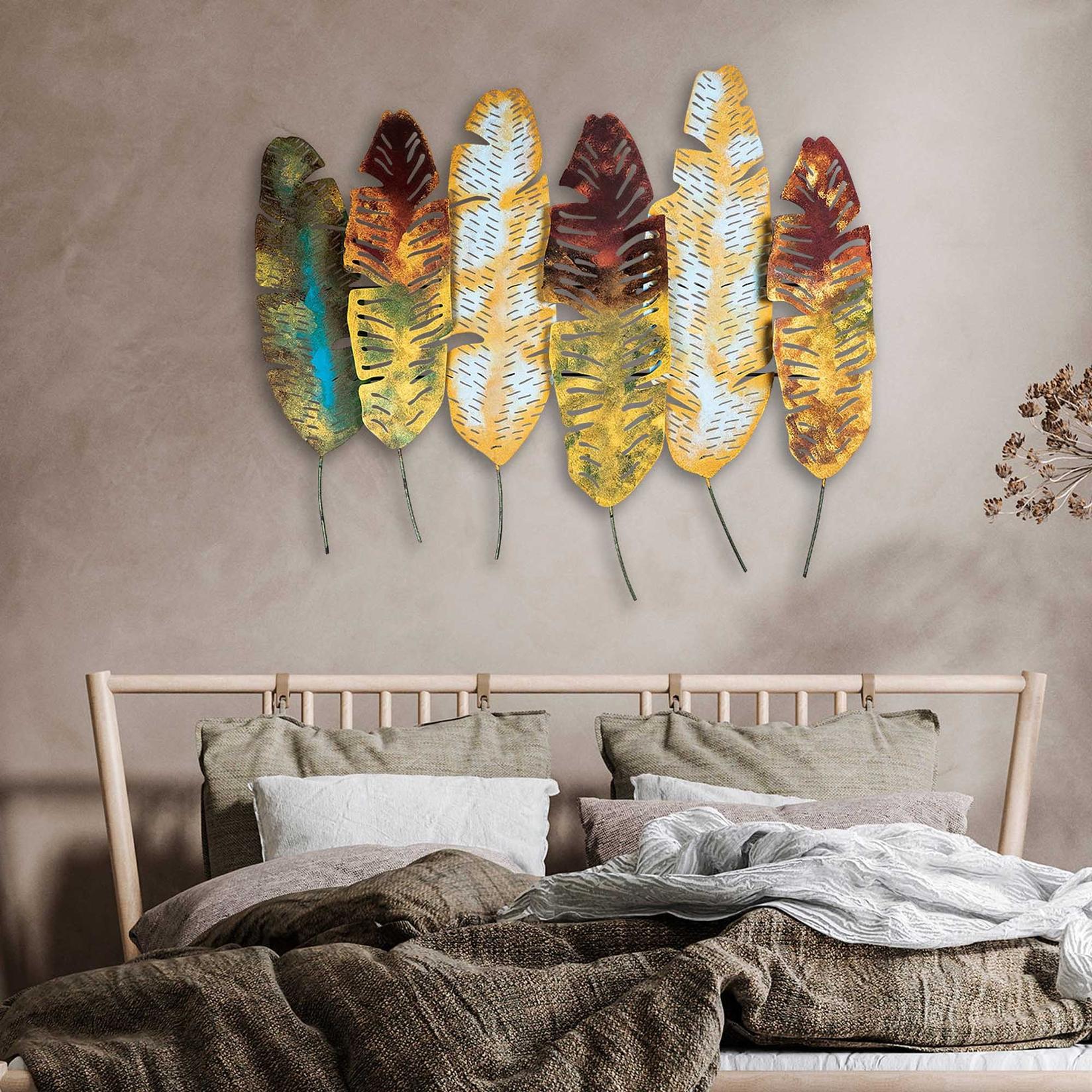 Wallity Zidna dekoracija Lišće v11, 107x88 cm, Šareno