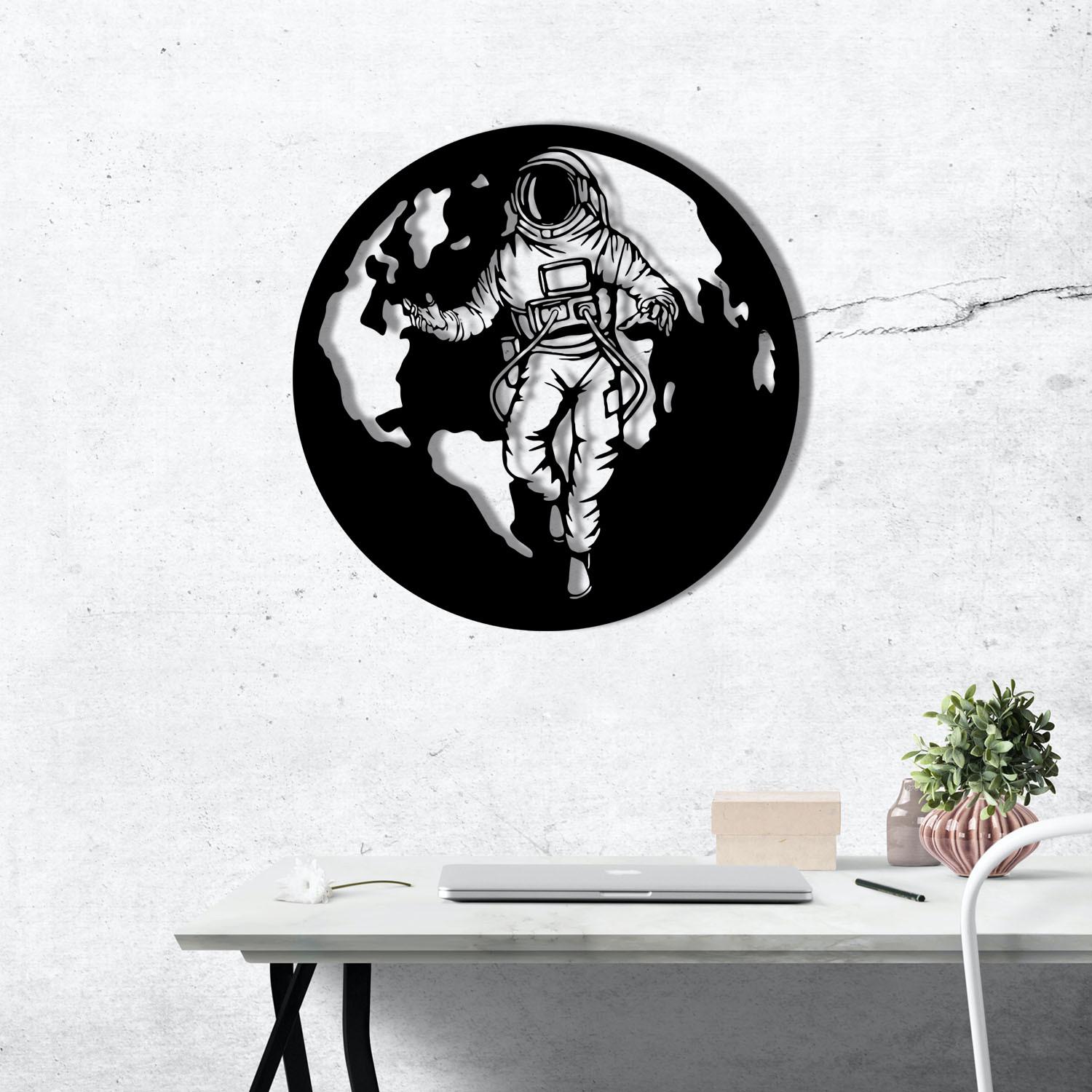 Zidna dekoracija Asti, 61x61 cm, 1,2 mm, crna