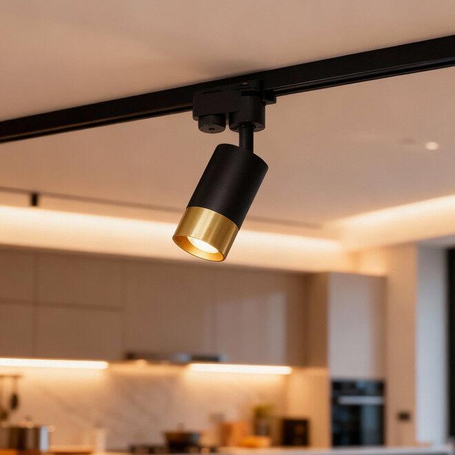 E-light Reflektor Led za GU10 šinsku rasvjetu Wilson EL-2391-01, Crna-zlatna