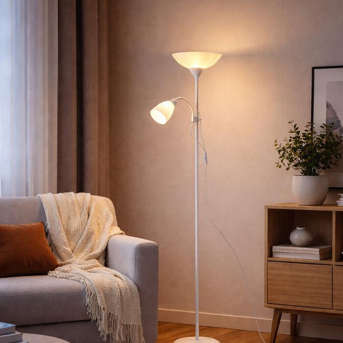 E-light Podna lampa Hester EL-028-2F, Bijela