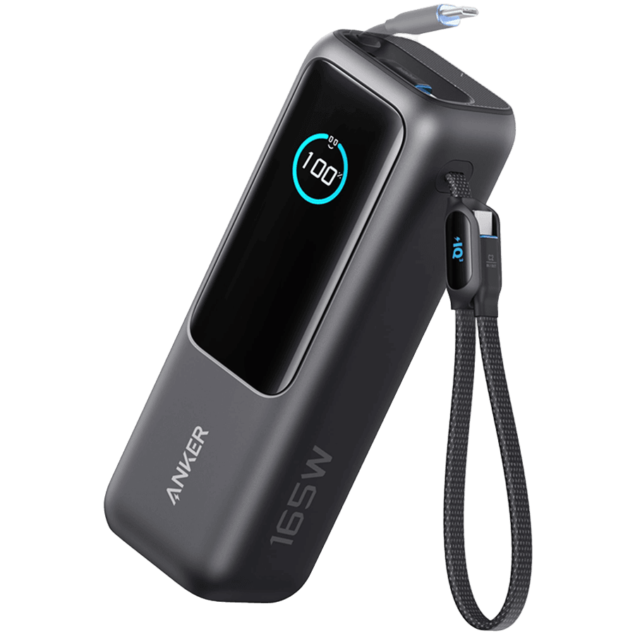 Anker Power Bank 25000mAh, 165W, USB-C, Crni