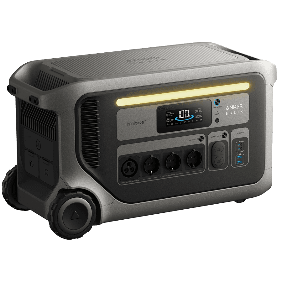 Anker Powerstation Solix F3000, 3072Wh, 3600W, Crni