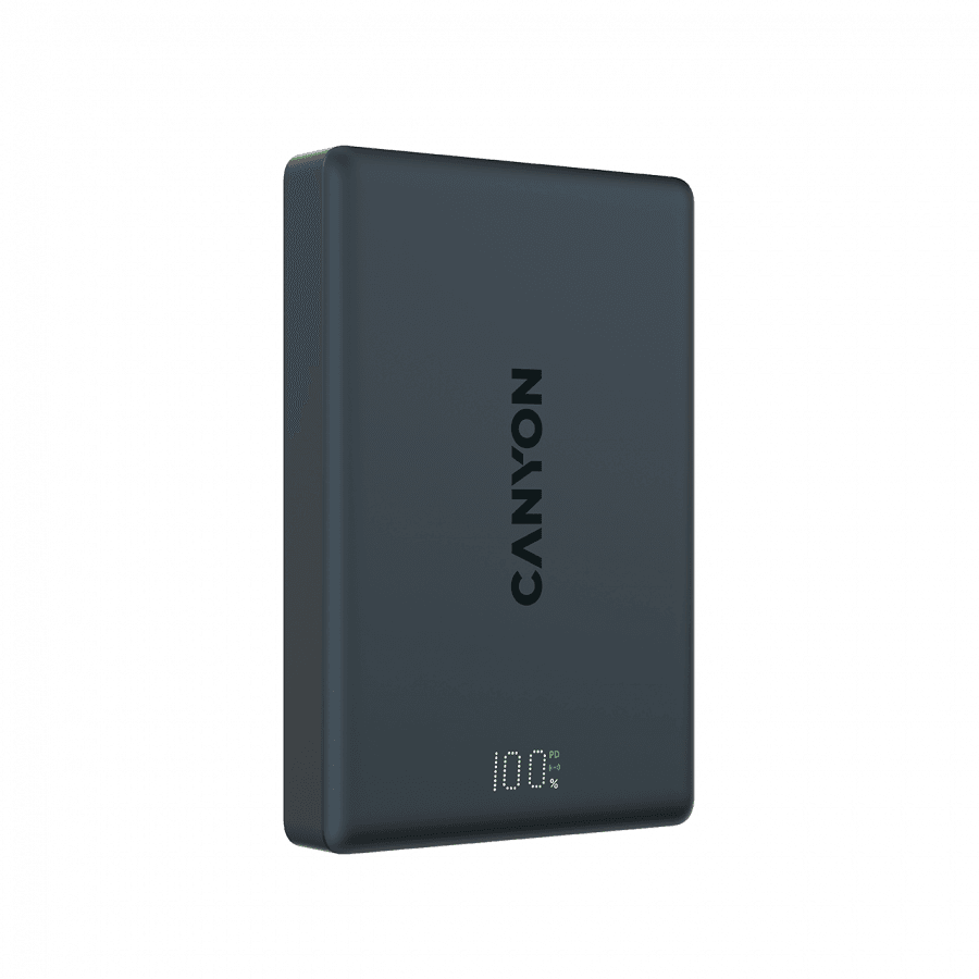Canyon Magnetski Power Bank OnPower 511, PD20W, 10000mAh, Crni