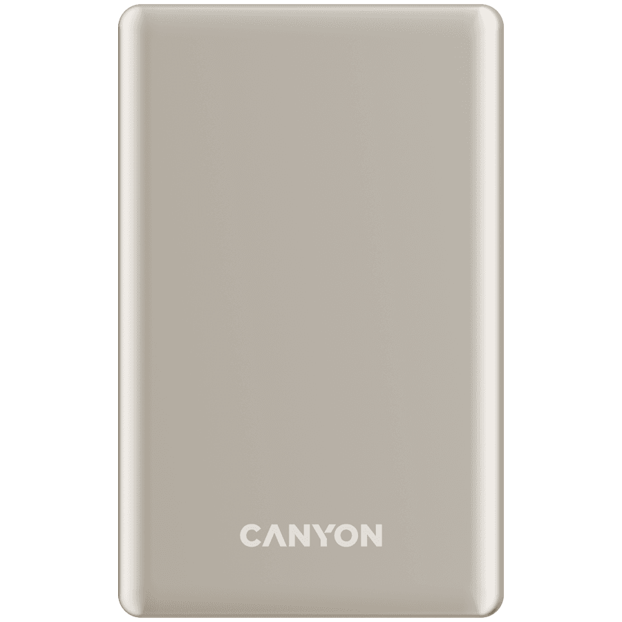 Canyon Prijenosni punjač OnPower 510 Slim Magnetic, 10000 mAh, PD20W, Bež