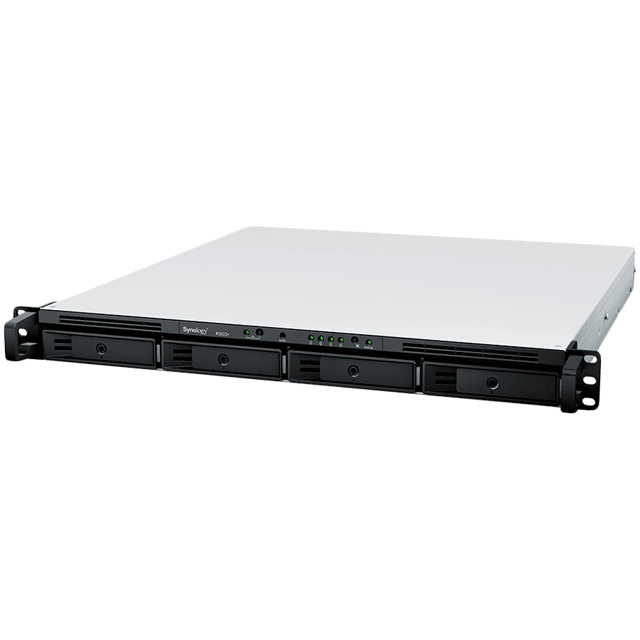 Synology NAS Server RackStation RS822+, 4-bay, rack 1U, 2.5GbE LAN, PCIe, Bijeli