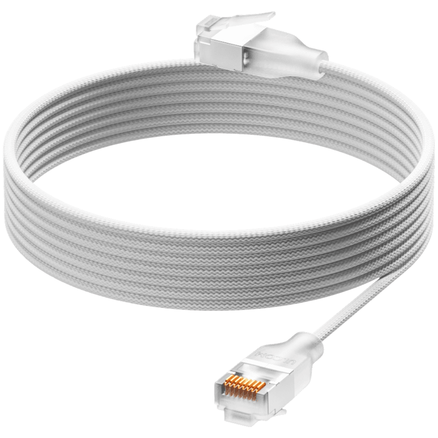 Ubiquiti Mrežni kabl UACC-Cable-Patch-EL-C6A-0.3M-W, 0.3 m, Bijeli