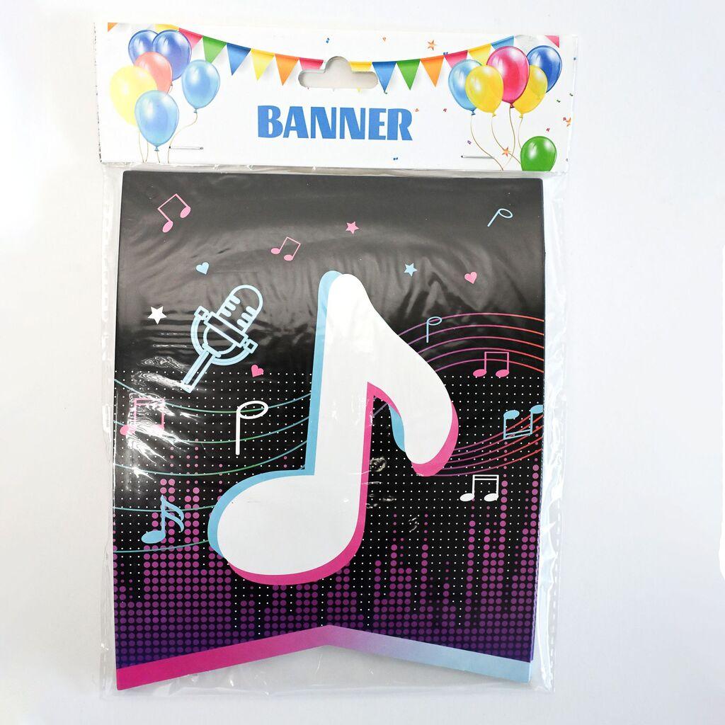 Party Baner Happy Birthday Music,  2.5m