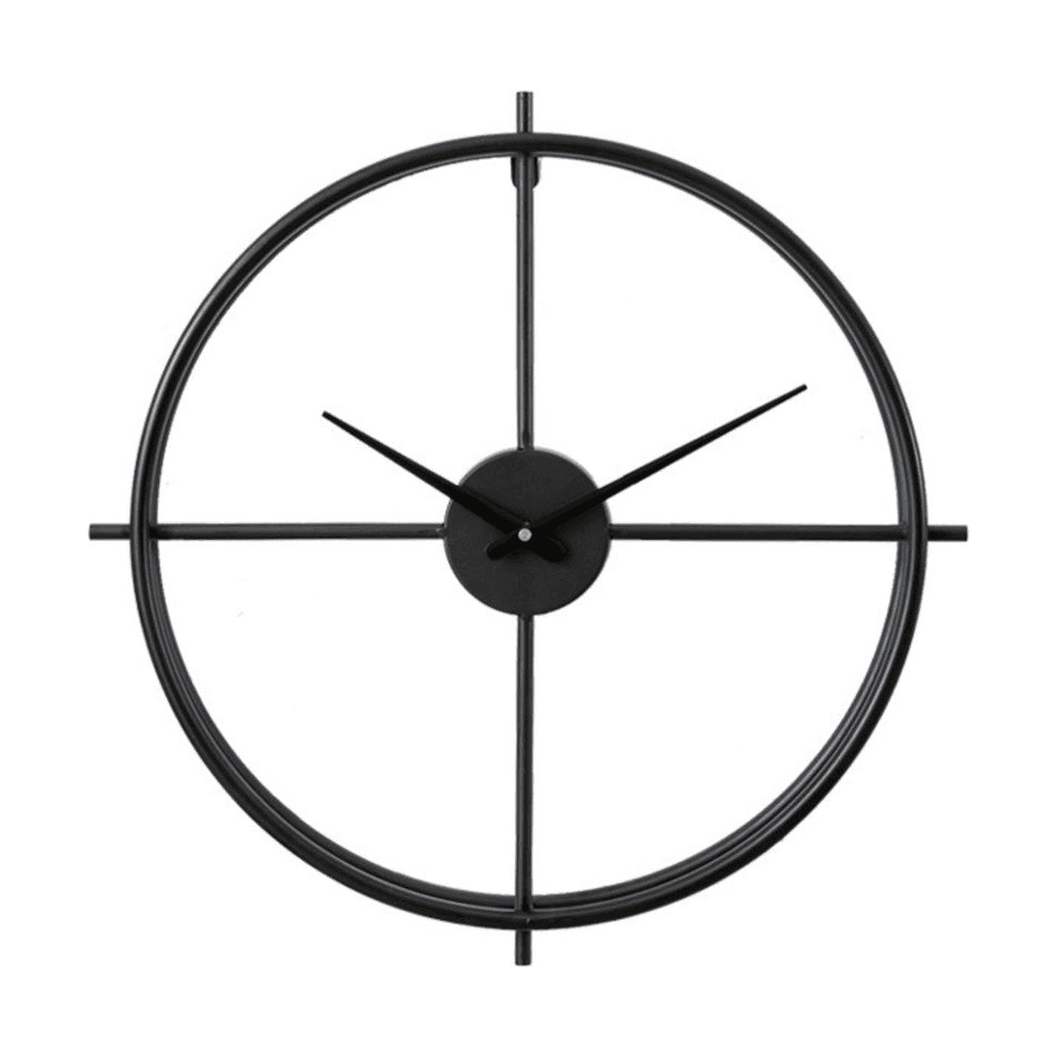 GIGA Majestic dekorativni zidni sat 60 cm crni