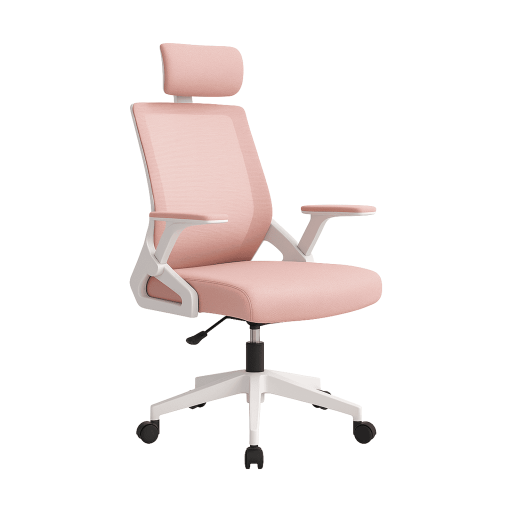 Giga Ergonomska kancelarijska stolica Comfort YT-588, Rozo-bijela