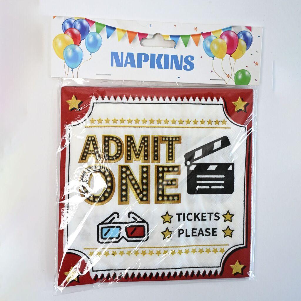 Party Salavete Movie 33x33cm, 12/1