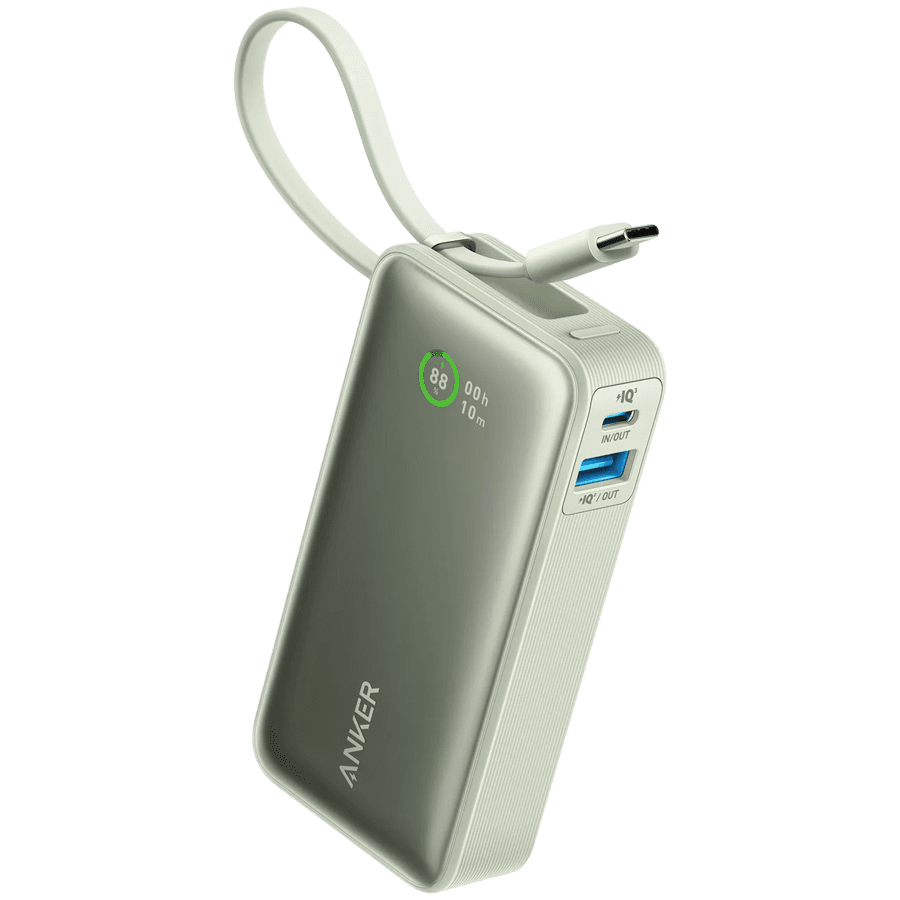 Anker Powe Bank Nano Power Bank 30000mAh, USB-C kabl, Zeleni