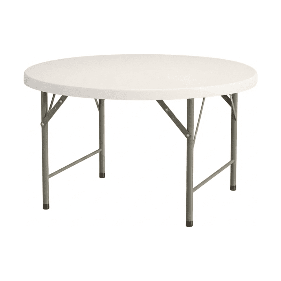 Giga Sklopivi trpezarijski stol Zentra Event, Pvc, 122cm, Bijeli