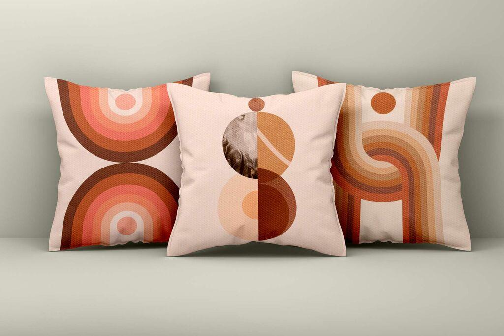 Aberto Design Set ukrasnih jastučnica Asr_plw25-30, 43x43 cm, 3 komada, Šarene