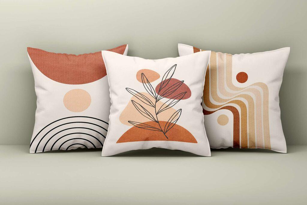 Aberto Design Set ukrasnih jastučnica Asr_plw25-50, 43x43 cm, 3 komada, Šarene