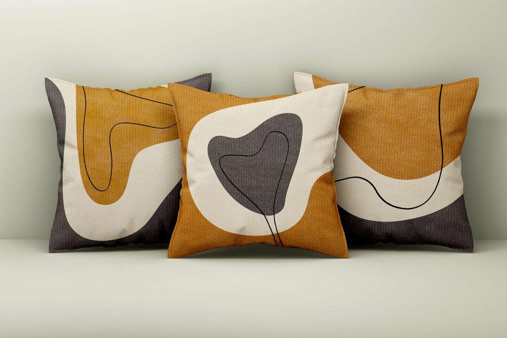 Aberto Design Set ukrasnih jastučnica Asr_plw25-33, 43x43 cm, 3 komada, Šarene