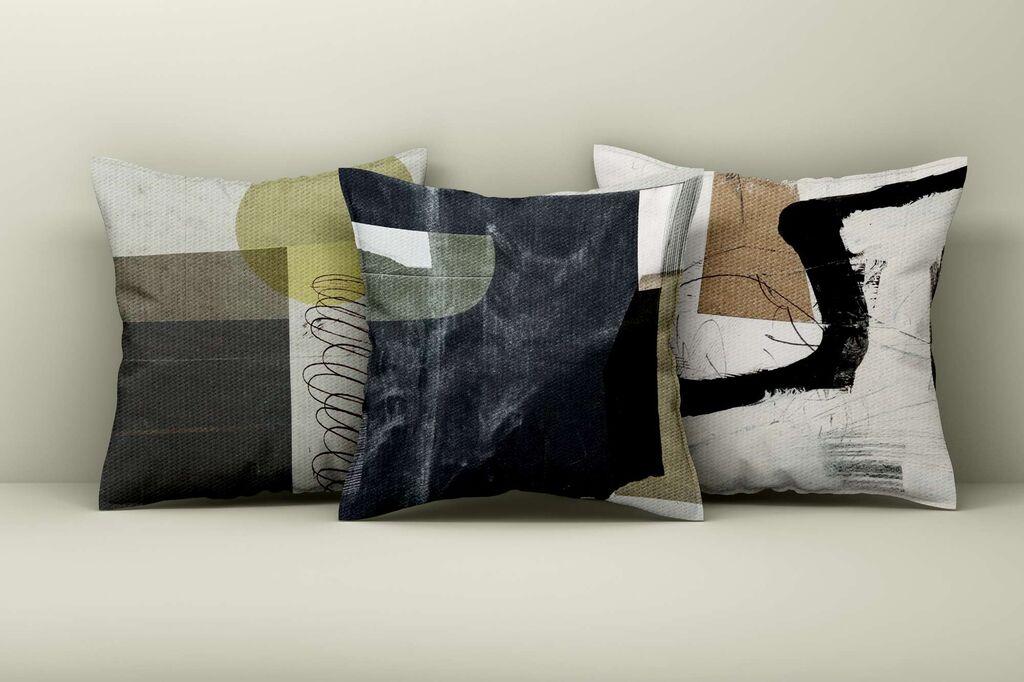 Aberto Design Set ukrasnih jastučnica Asr_plw25-39, 43x43 cm, 3 komada, Šarene