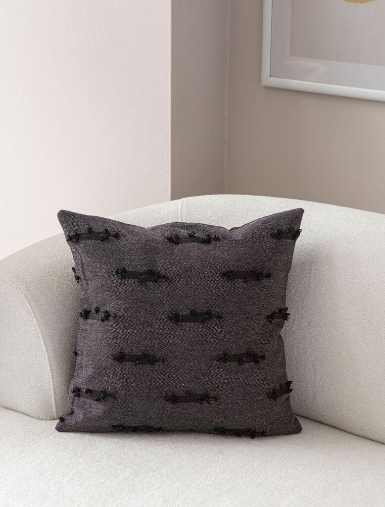 Aberto Design Dekorativna jastučnica Tuffet, 43x43 cm, Crna