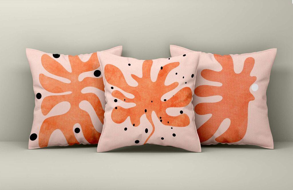 Aberto Design Set ukrasnih jastučnica Asr_plw25-1, 43x43 cm, 3 komada, Šarene