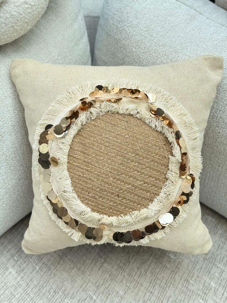 Aberto Design Dekorativna jastučnica KET010, 43x43 cm, Bež