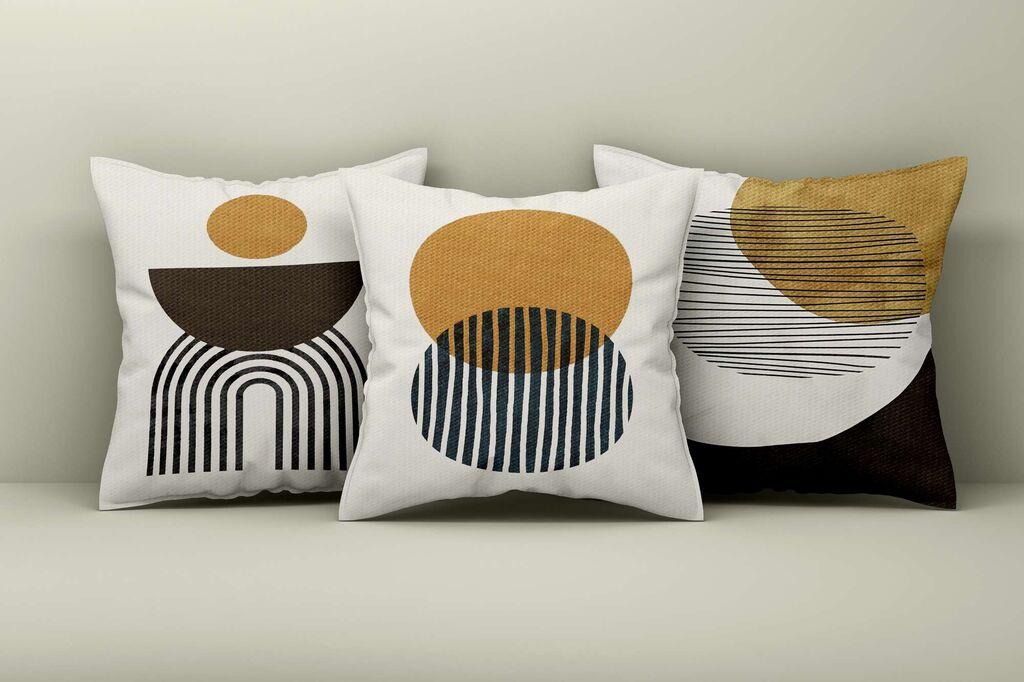 Aberto Design Set ukrasnih jastučnica Asr_plw25-51, 43x43 cm, 3 komada, Šarene