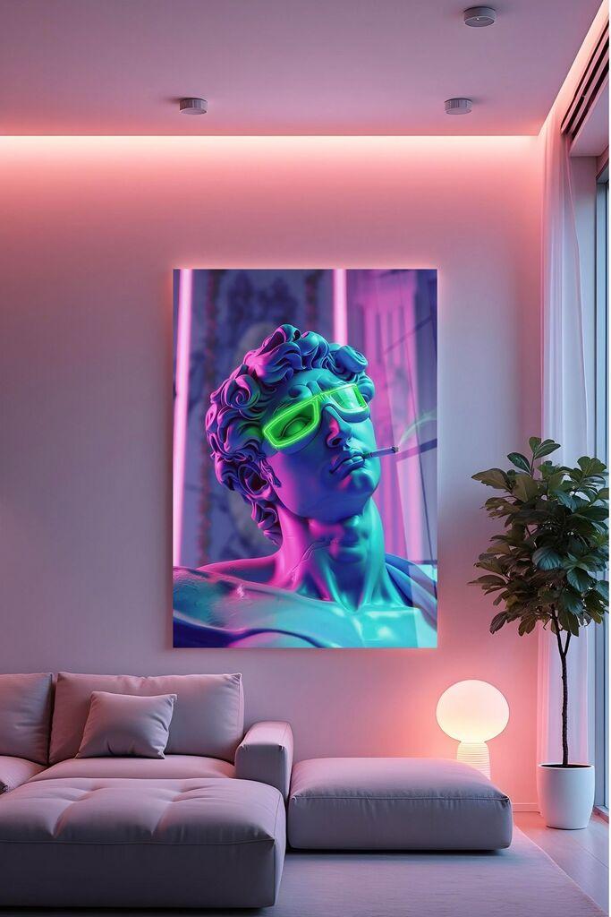 Zidna slika Hhlneon009, 60x90 cm