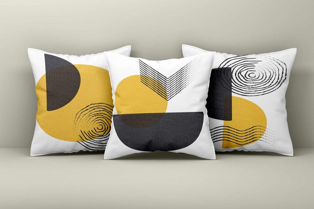 Aberto Design Set ukrasnih jastučnica Asr_plw25-20, 43x43 cm, 3 komada, Šarene