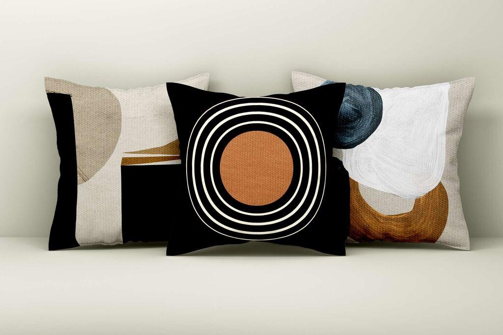 Aberto Design Set ukrasnih jastučnica Asr_plw25-43, 43x43 cm, 3 komada, Šarene