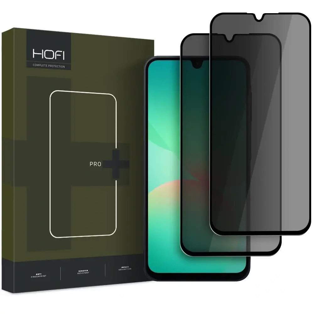 Hofi Zaštitno staklo za mobilni telefon Galaxy A16 4G / 5G Anti Spy Pro+, 2 komada
