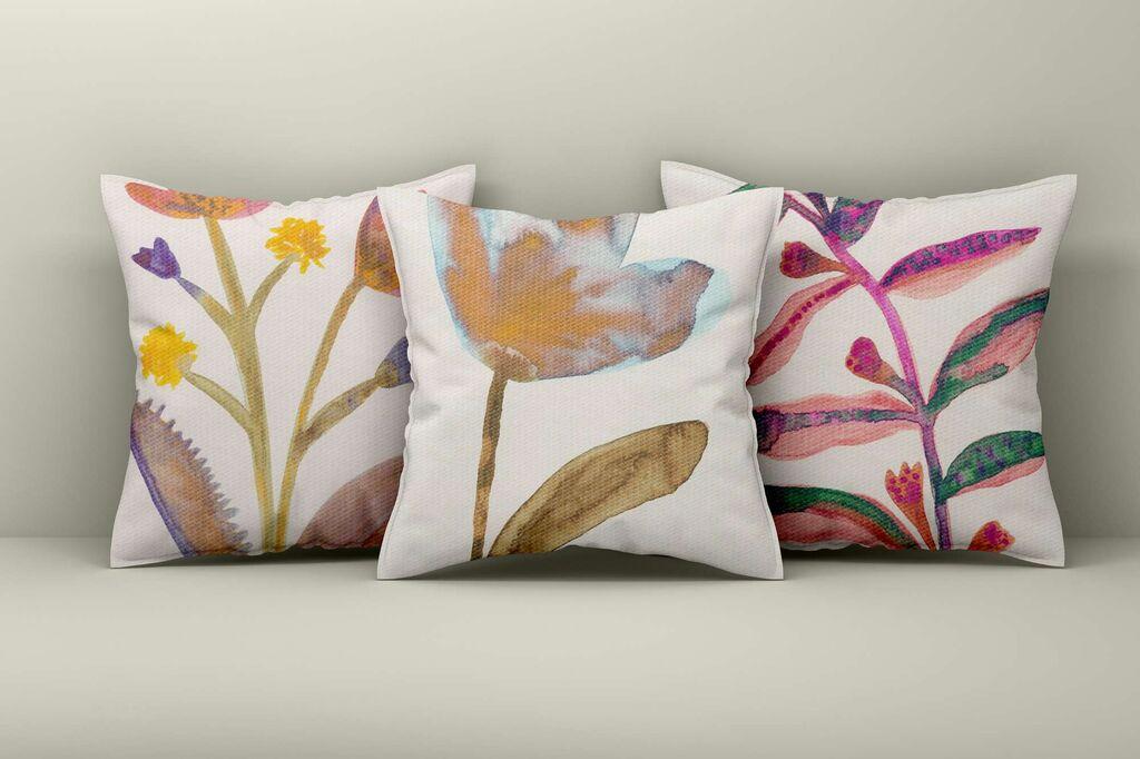 Aberto Design Set ukrasnih jastučnica Asr_plw25-26, 43x43 cm, 3 komada, Šarene