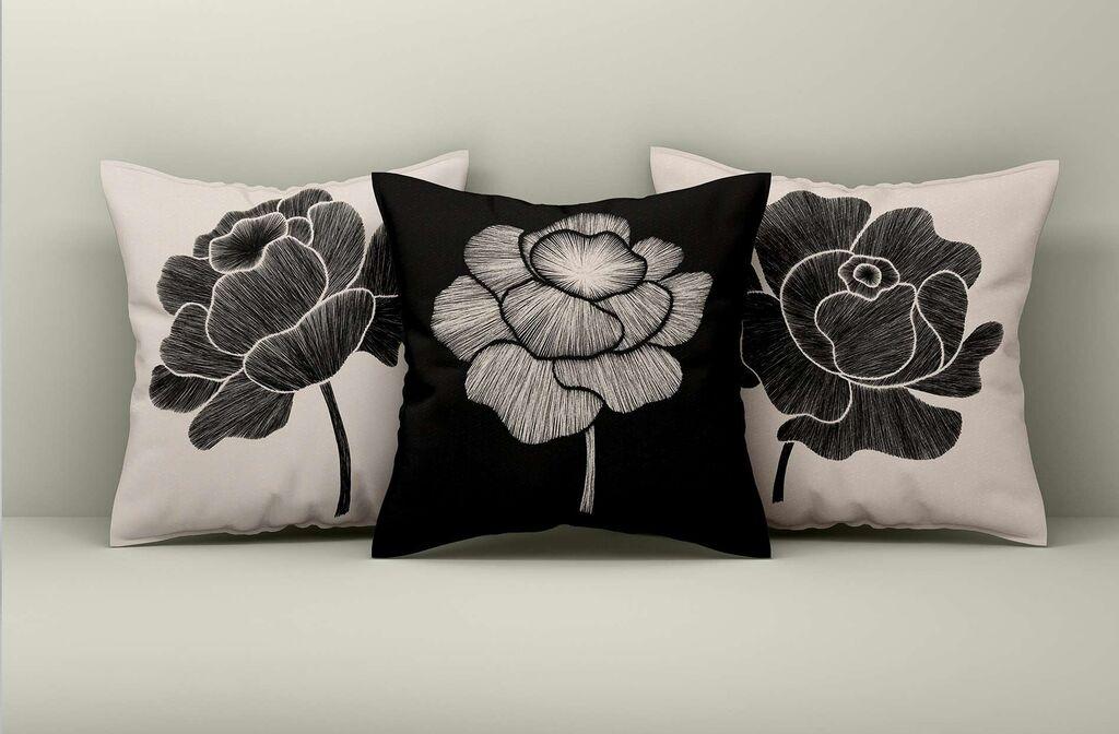 Aberto Design Set ukrasnih jastučnica Asr_plw25-32, 43x43 cm, 3 komada, Šarene