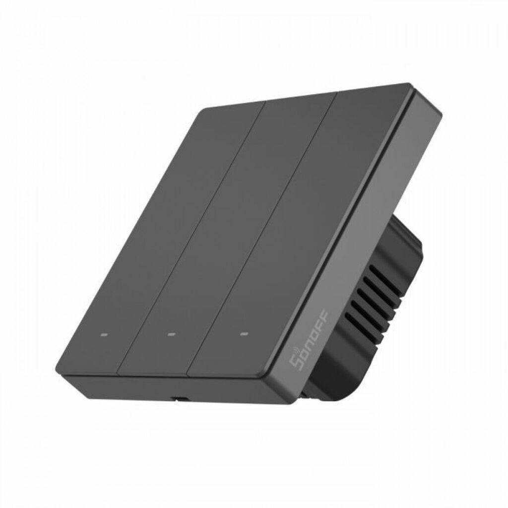 Sonoff Tropolni pametni prekidač M5-3C-86, Wi-Fi, Crni
