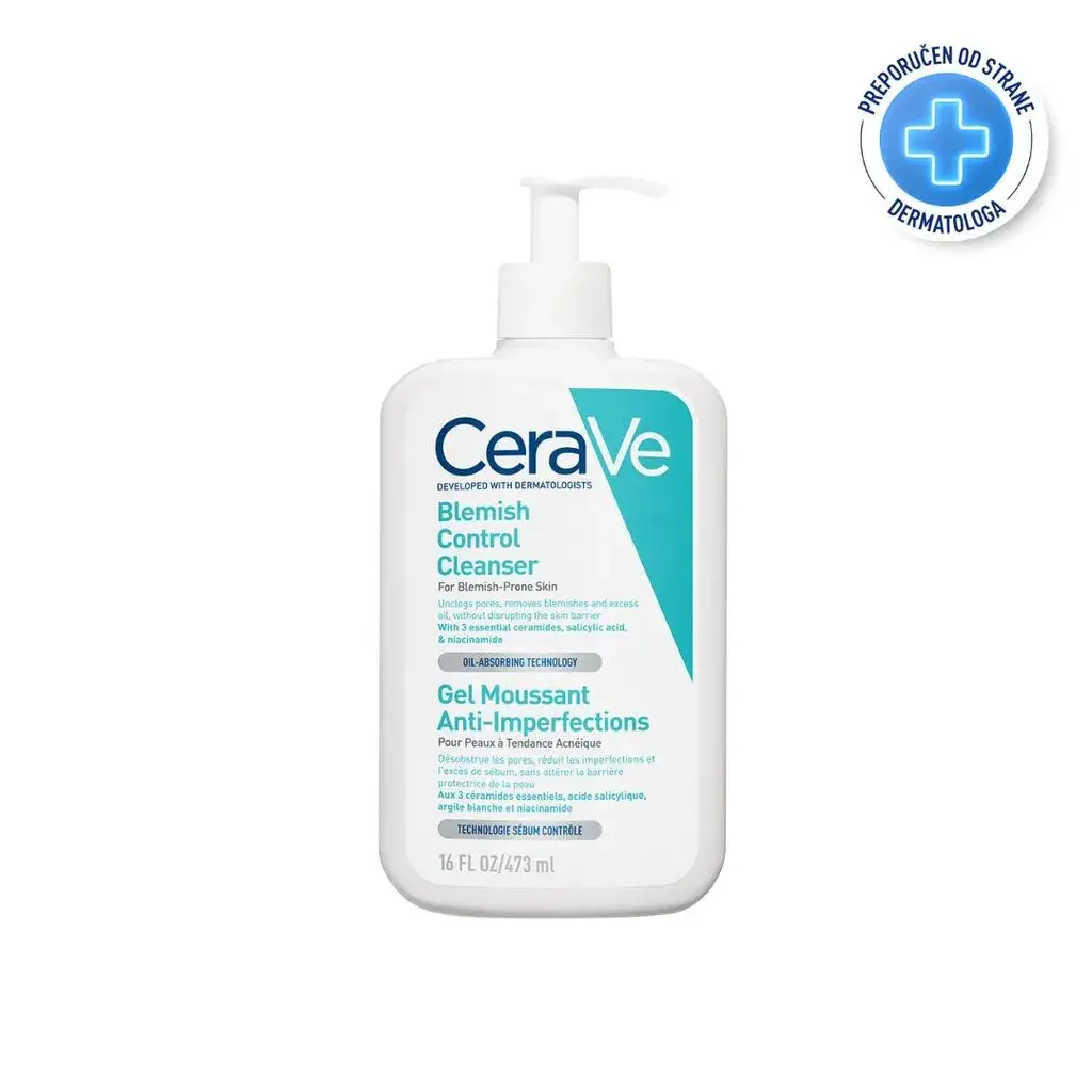 CeraVe gel za čišćenje lica za kontrolu nepravilnosti, 473 ml