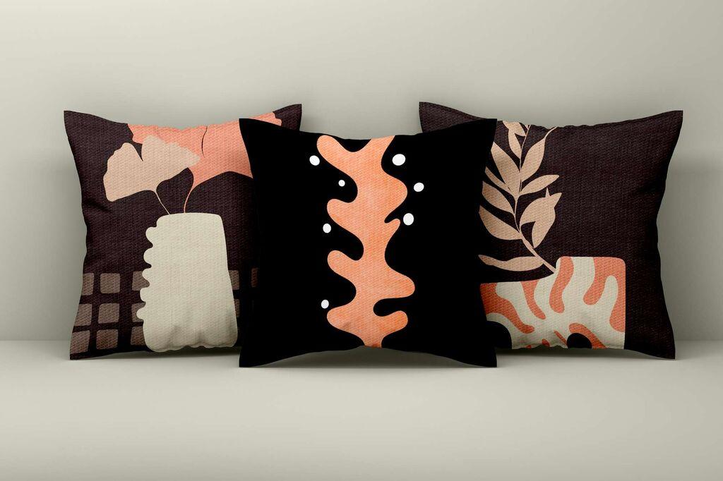 Aberto Design Set ukrasnih jastučnica Asr_plw25-2, 43x43 cm, 3 komada, Šarene