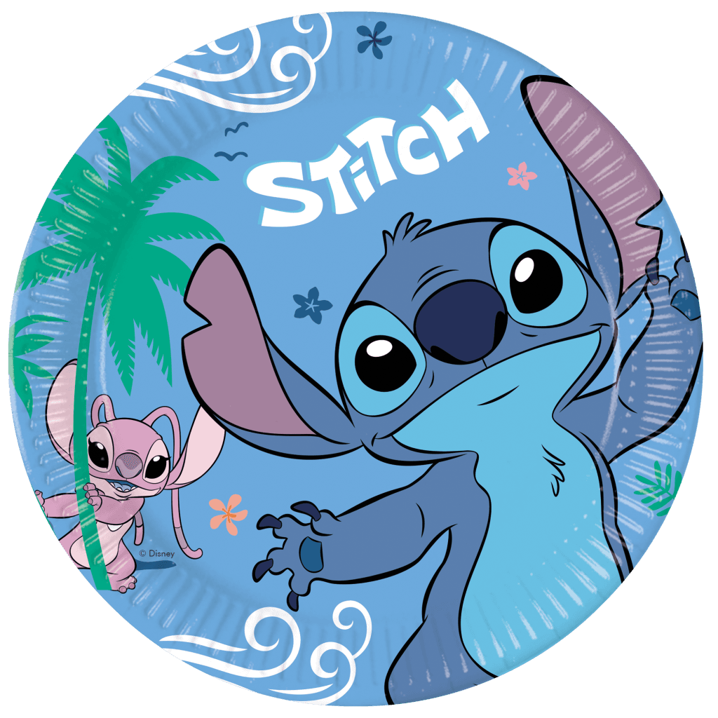 Tomo šped Tanjuri Stitch & Angel 96794, 23 cm, 8 komada, Šareni