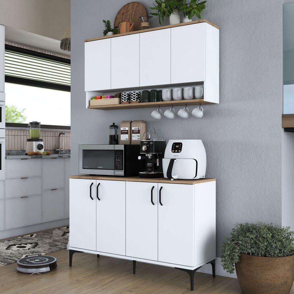 Hanah Home Kuhinjska polica JE204-3823, 120x140.4x40 cm, Bijela