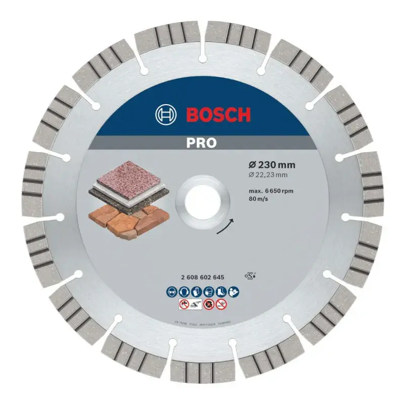 Bosch Ploča rezna dijamantna, 230x22.2, Kamen