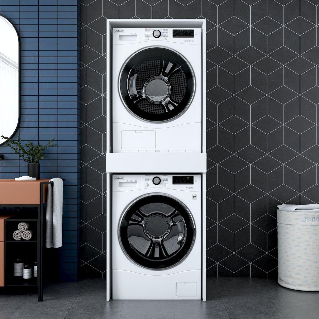 Hanah Home Kupaonska polica KD113-3856, 66,6x189x65 cm, Bijela