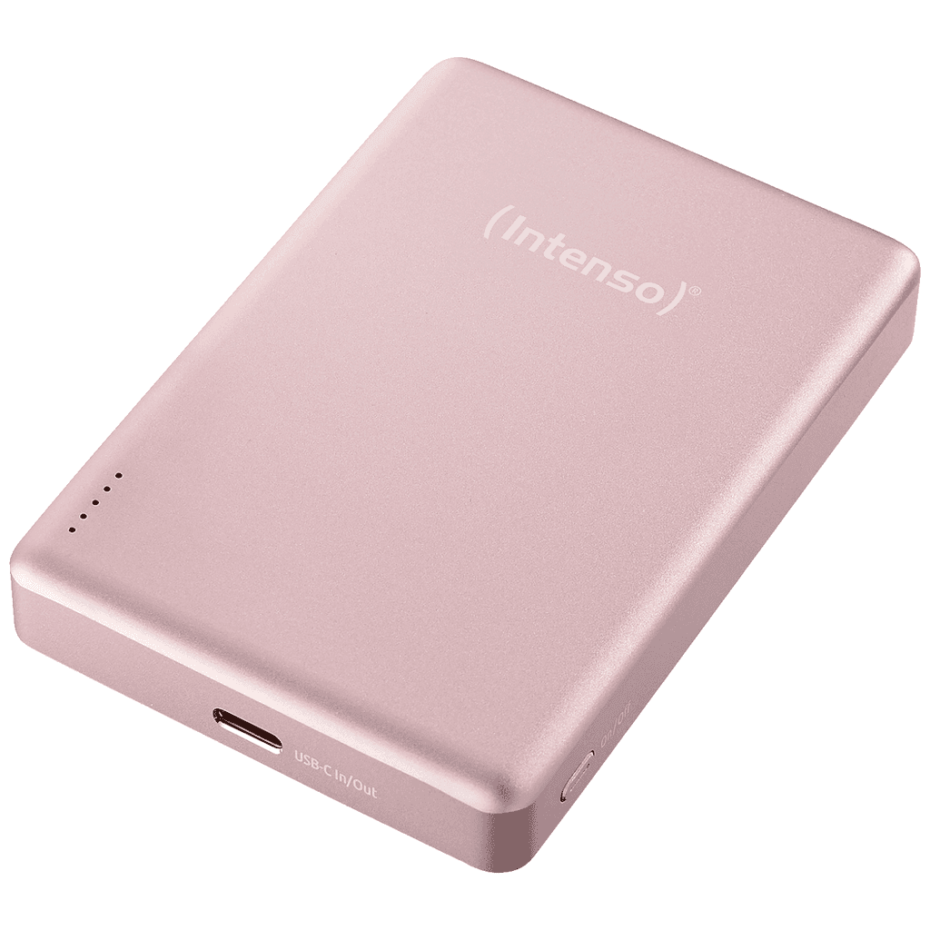 Intenso Prijenosni punjač za mobitele i tablete 10000mAh, bežični, Powebank MW10000, roze