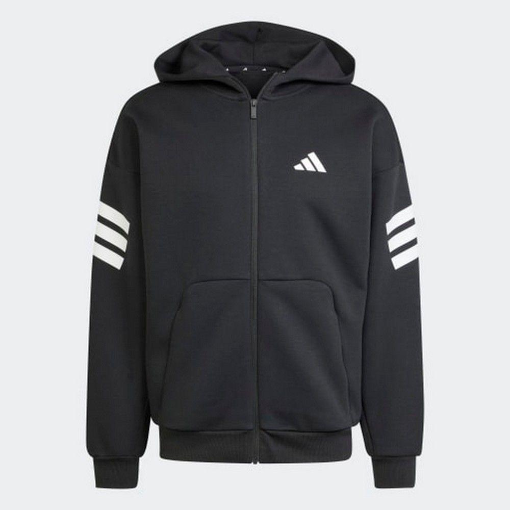 Adidas muška dukserica s kapuljačom m fi 3s fz, crna