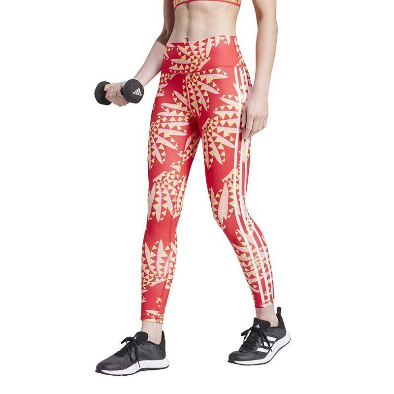 Adidas Ženske helanke Farm Leggings Tomato/Spryel, Crvene