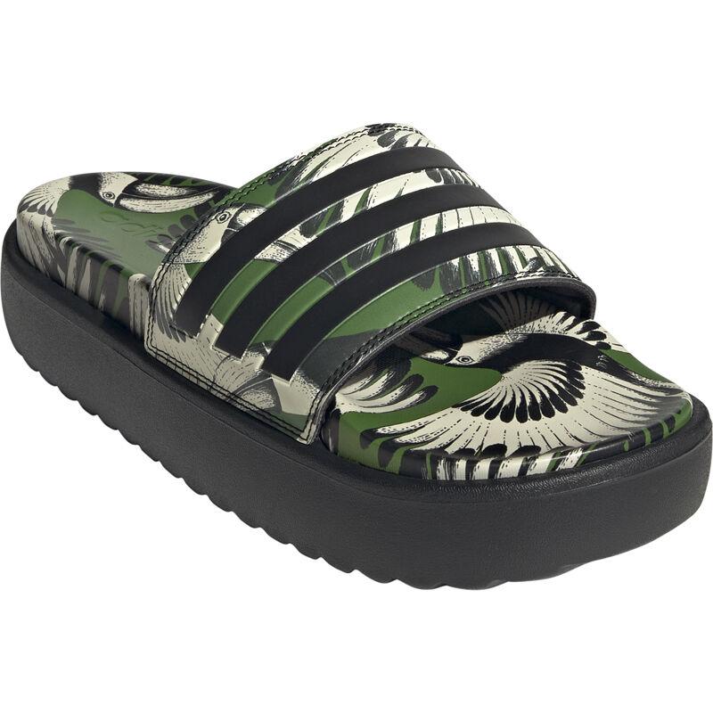 Adidas Ženske papuče Adilette Platform, Zeleno-crne