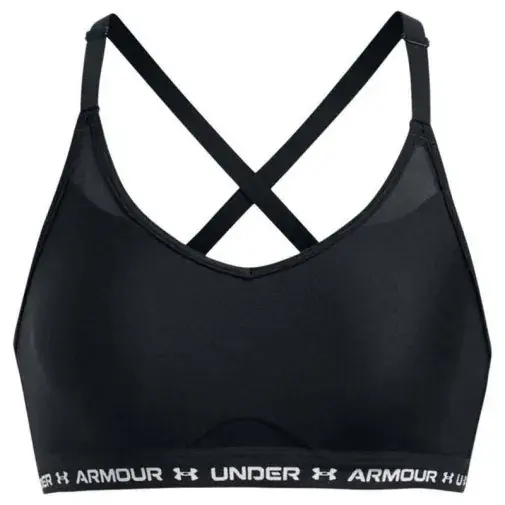 Under Armour Ženski sportski top Crossback Low, Crni