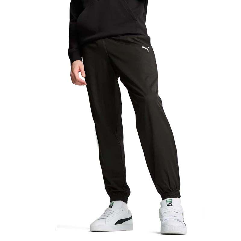 Puma Muški donji deo trenerke Ess Woven Pants Cl, Crni