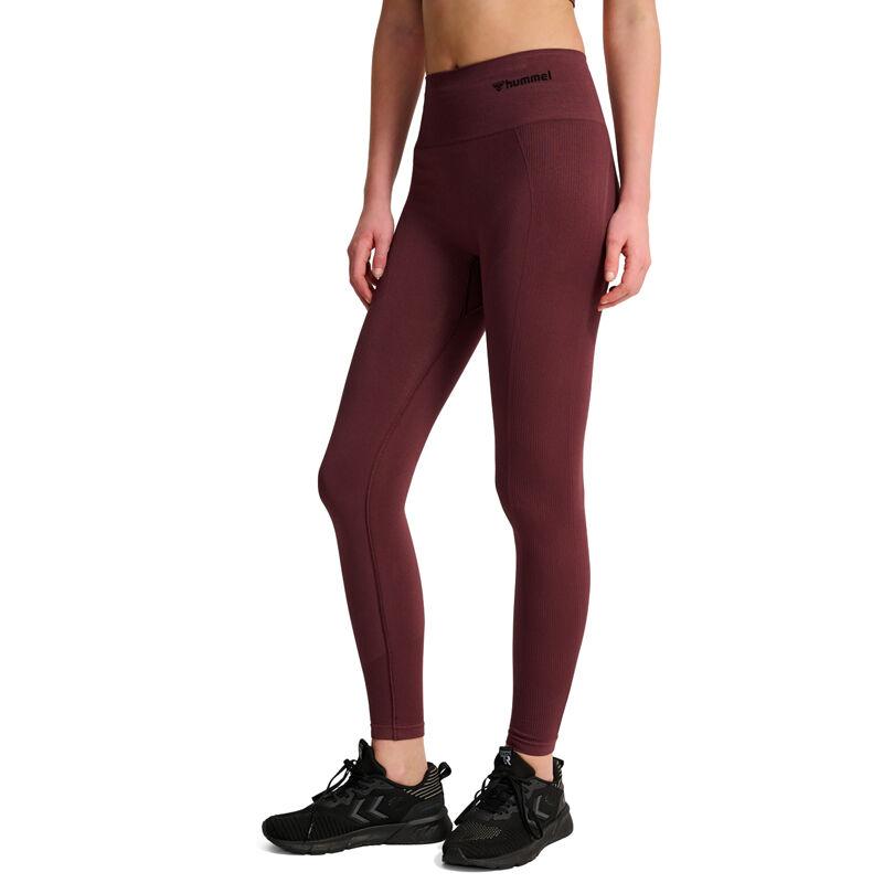 Hummel Ženske helanke Hmltif Seamless High Waist Tights, Bordo