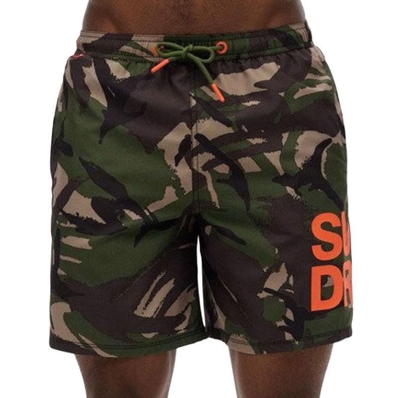 Superdry Muški kupaći šorts Sportswear Logo 17, Zeleni