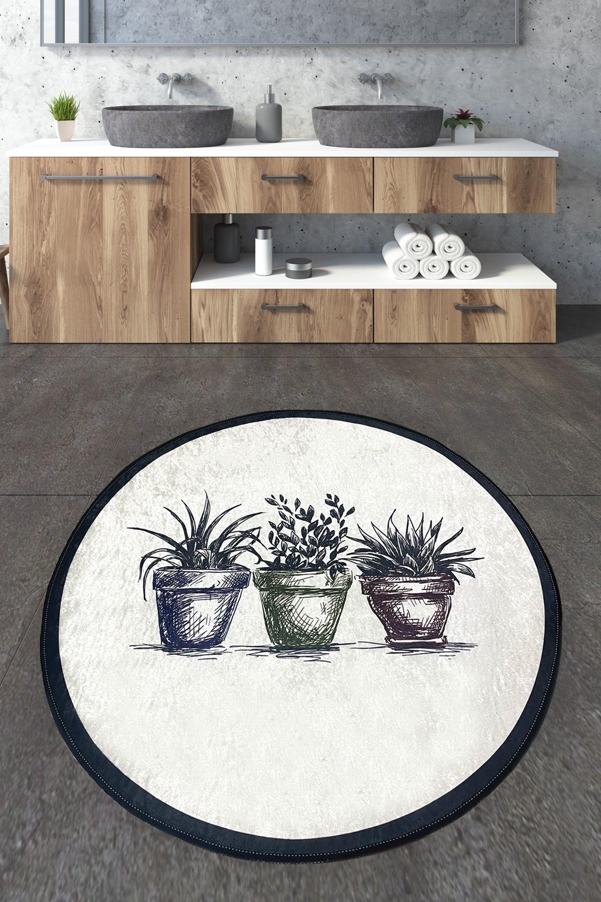 L'essentiel Maison Kupaonski tepih 120x120cm Šaren