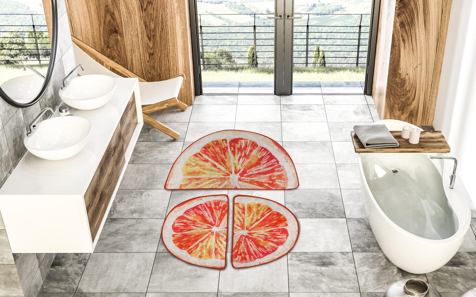 L'essentiel Maison Set od 3 kupaonska tepiha Colorful