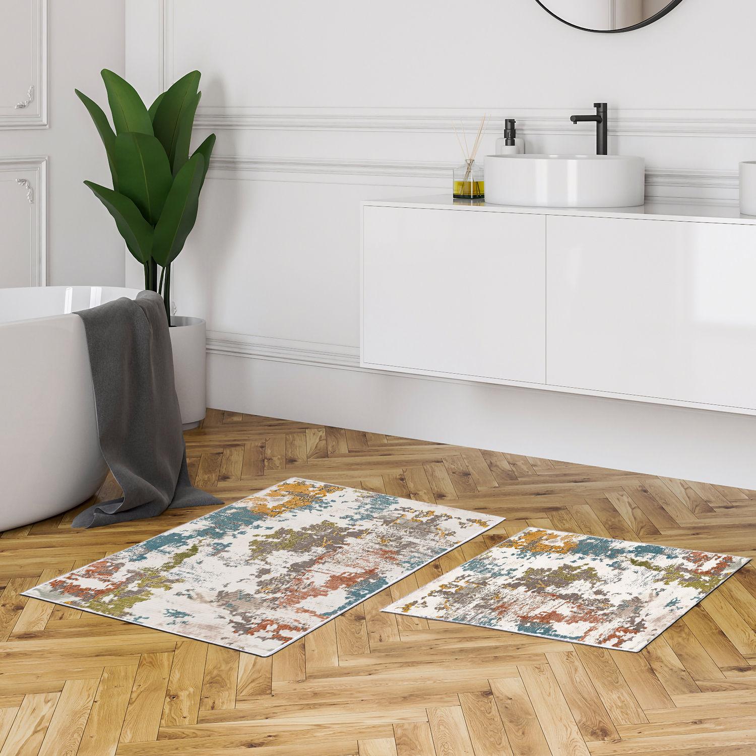 L'essentiel Maison Set od 2 kupaonska tepiha Šarene