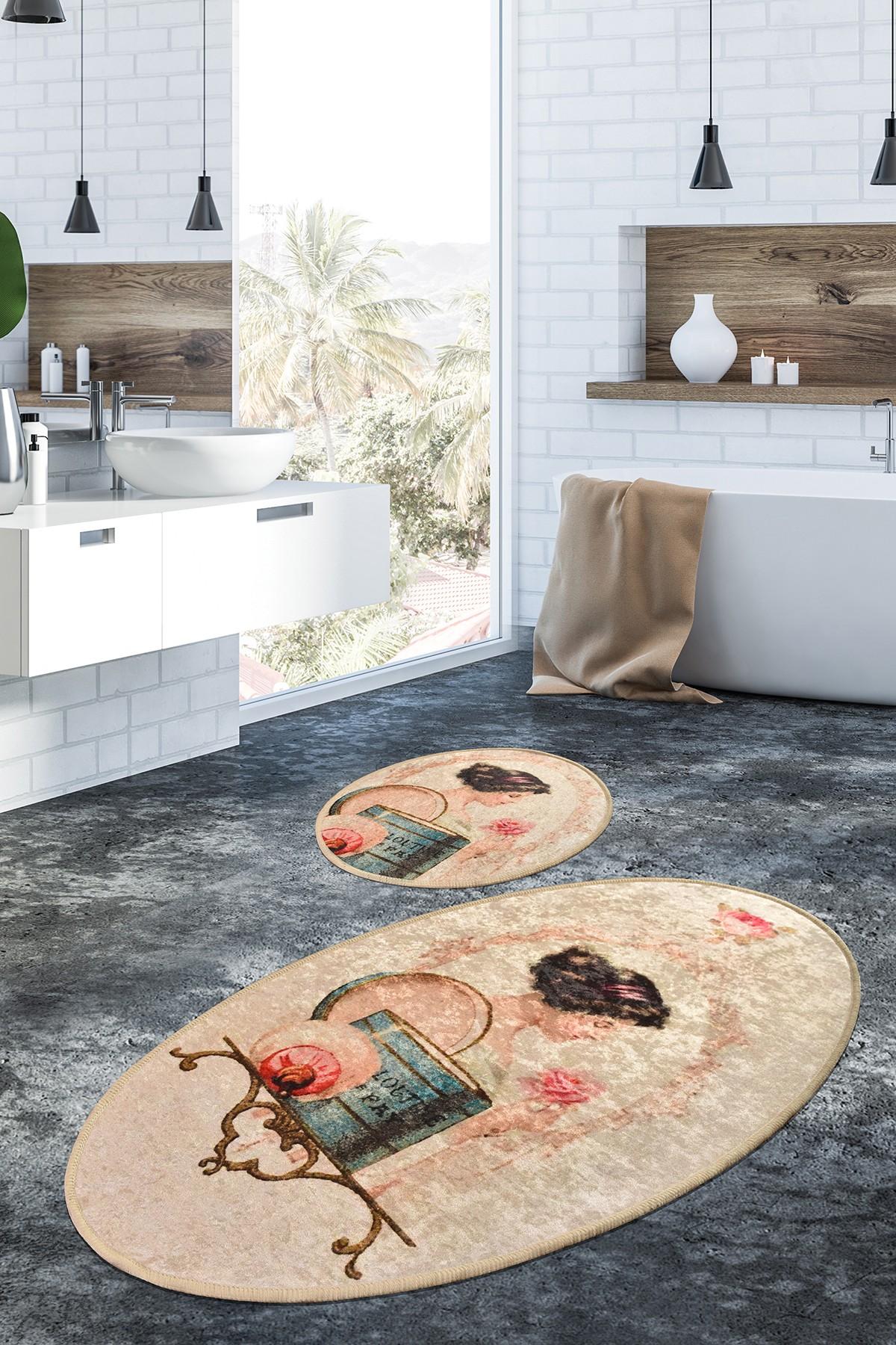 L'essentiel Maison Set od 2 kupaonska tepiha Šarene